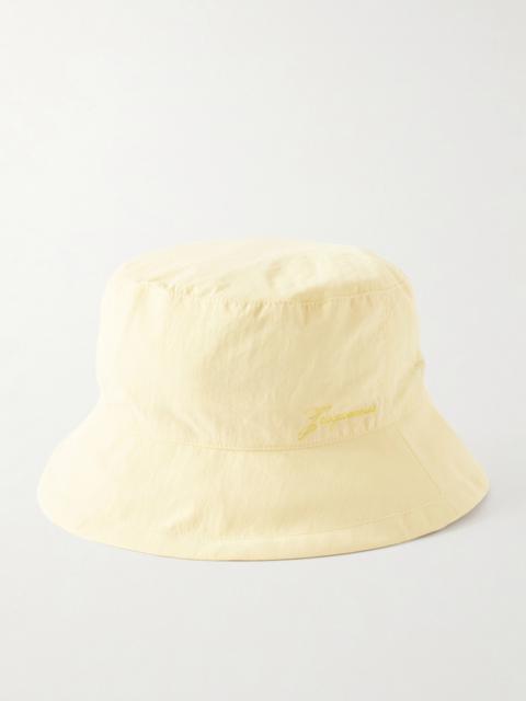JACQUEMUS Le Bob Baluchon Embroidered Shell Bucket Hat