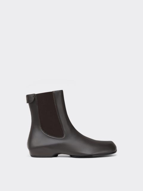 Ferrari Polished Leather Chelsea Boots