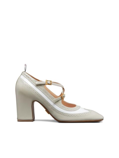 Thom Browne 75mm criss-cross pumps