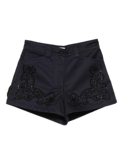 Sandro embroidered shorts