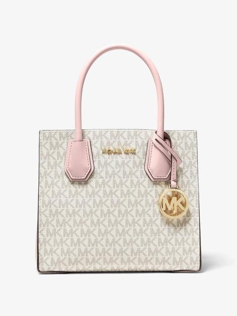 MICHAEL KORS Mercer Medium Logo and Leather Accordion Crossbody Bag