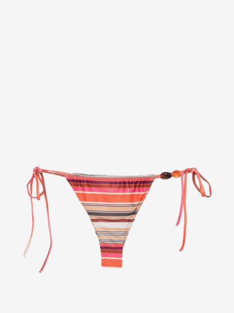FAITHFULL Ombra striped-pattern bikini bottoms