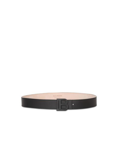 Balmain Smooth leather B-Belt