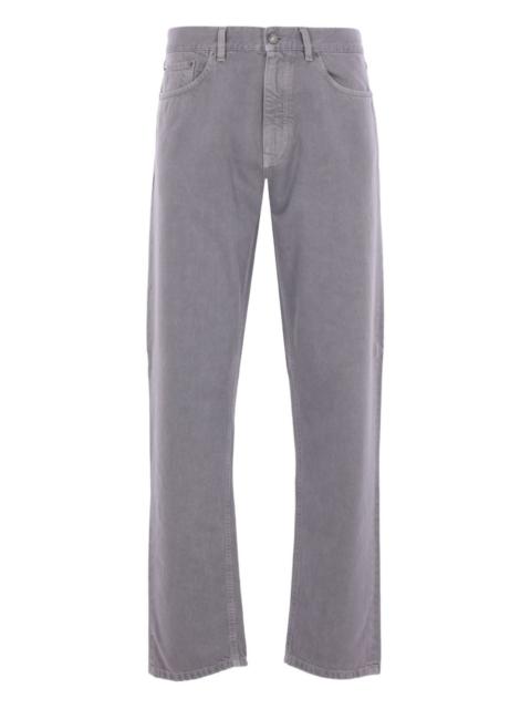 ZEGNA five-pocket logo-label trousers