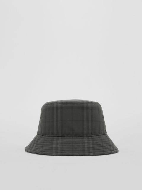 Vintage Check Cotton Bucket Hat