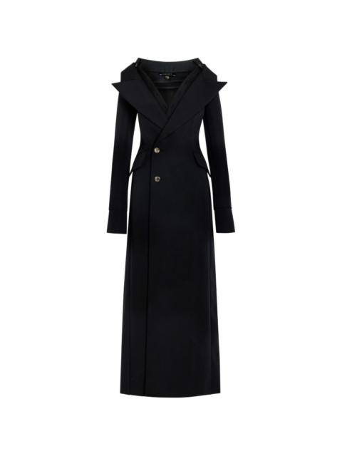 A.W.A.K.E. MODE double-breasted off-shoulder coat