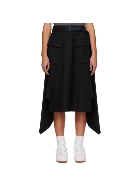 Y-3 Black Classic Midi Skirt