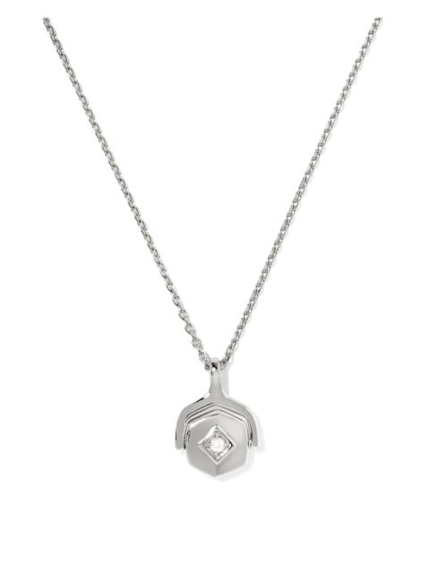 KENDRA SCOTT Reversible Davie Sterling Silver Short Pendant Necklace