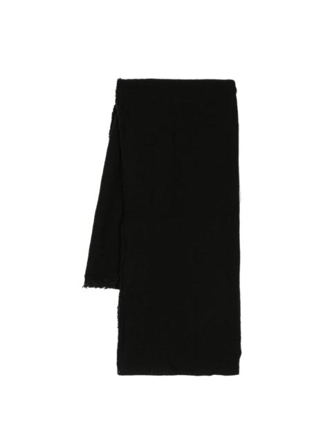 knitted wool scarf