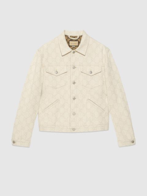 GUCCI GG cotton jacquard jacket