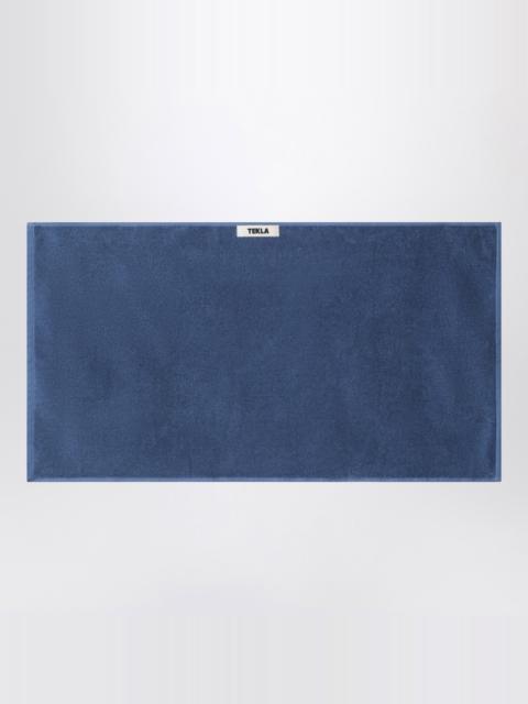 Blue bath towel 50x90 cm