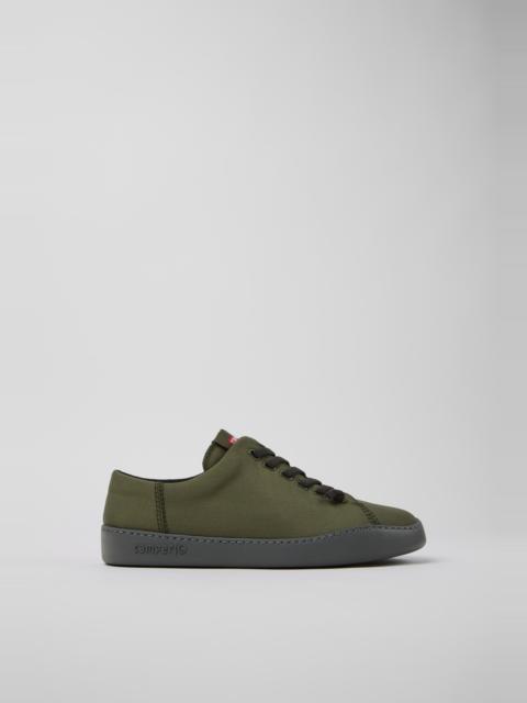 CAMPER Peu Touring Green Textile Sneakers for Men.