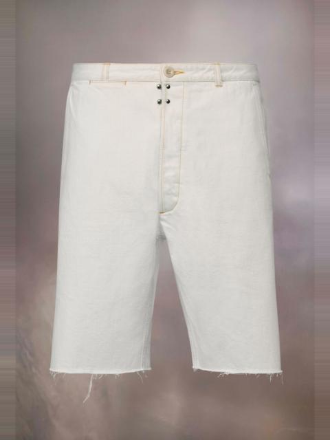 Maison Margiela Chalk selvedge denim shorts