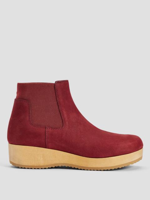 EILEEN FISHER Words Oiled Nubuck Clog Bootie