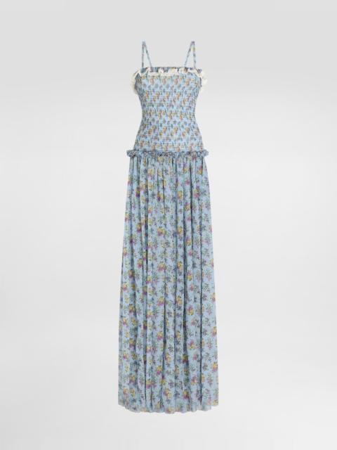 Dolce & Gabbana Small floral-print chiffon dress