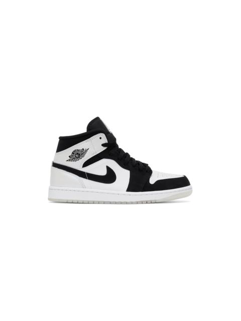 Jordan White & Black Jordan 1 Mid SE Sneakers