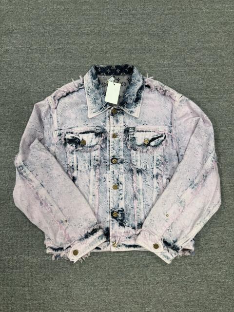 Louis Vuitton Louis Vuitton Logo Jacquard Fringe Denim Jacket