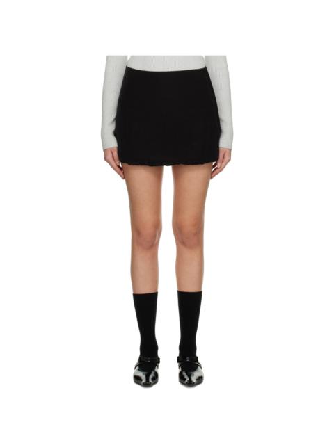 KHAITE Black 'The Mael' Miniskirt