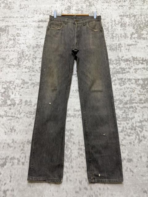 Levi's Vintage Levi's 501 Red Tab Grey Fly Button Distressed Jeans