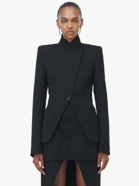 Alexander McQueen Twisted Spliced Jacket