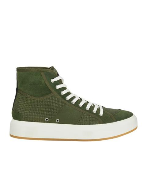 Stone Island S0440 LEATHER SHOES OLIVE GREEN