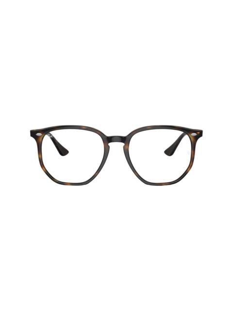 Ray-Ban round-frame tortoiseshell glasses