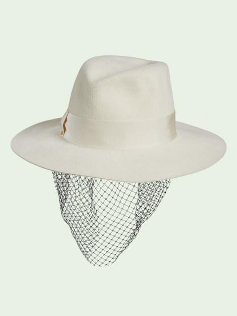 GUCCI Felt hat with bow