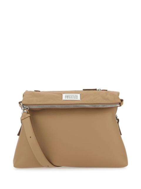 Camel leather clutch