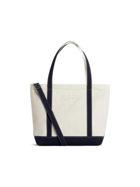 Maison Kitsuné piped logo tote bag