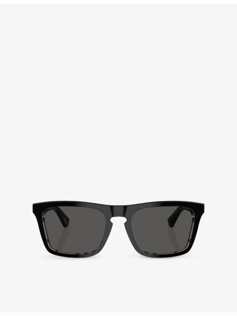 Burberry BE4434 Square-Frame Acetate Sunglasses