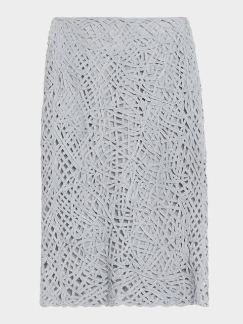 diotima Marseille Openwork Knit Midi Skirt