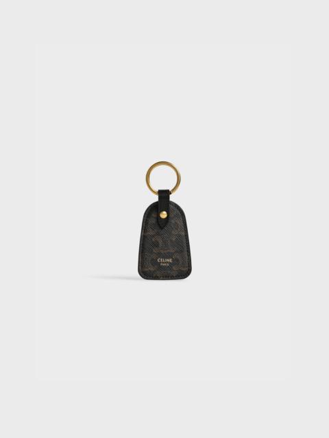 CELINE Key holder in Triomphe canvas and calfskin
