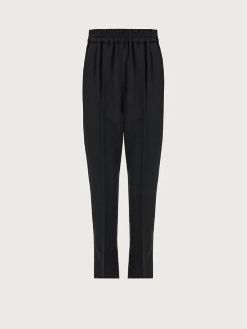 FERRAGAMO TROUSERS WITH ELASTICATED WAIST