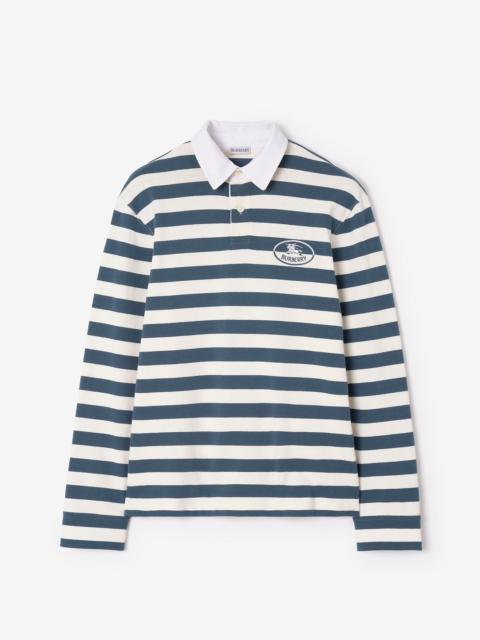 Burberry Knight Stamp Cotton Rugby Shirt