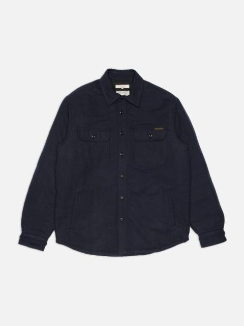 Nudie Jeans Glenn Padded Shirt Flannel Blueberry