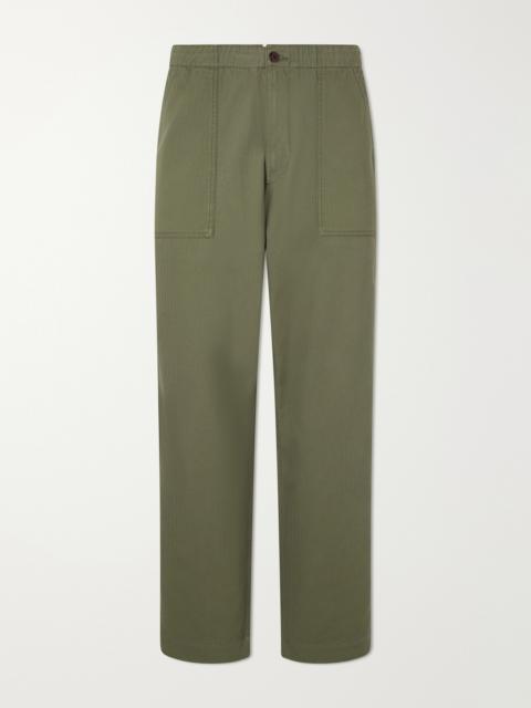 Drake's Straight-Leg Cotton-Blend Cargo Trousers