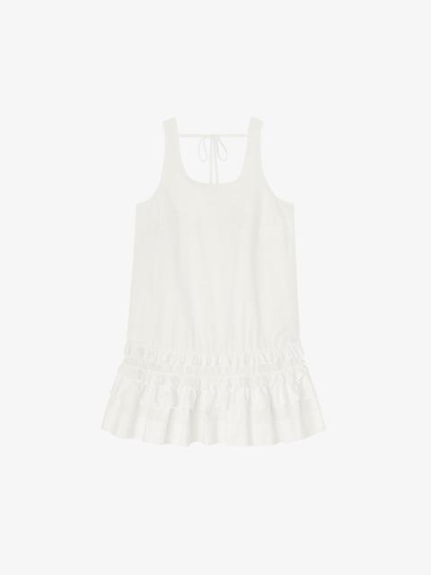 GANNI DRESS IN WHITE COTTON