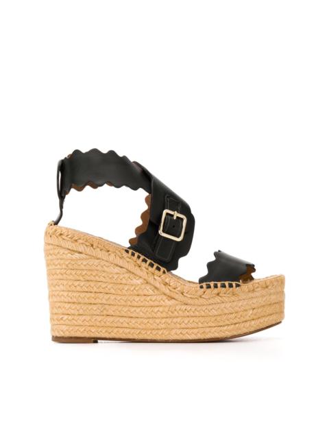Chloé Lauren wedge espadrille sandals