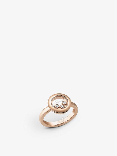 Chopard Happy Diamonds Icons 18ct rose-gold and 0.15ct diamond ring