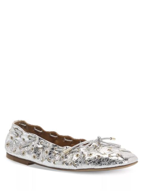 Chloé Women's Oracia Slip On Grommet Ballet Flats