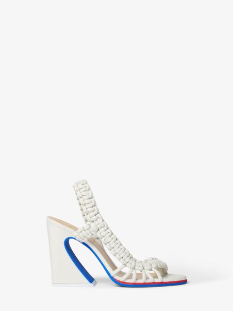 FENDI Fendi Arco White leather high-heeled sandals