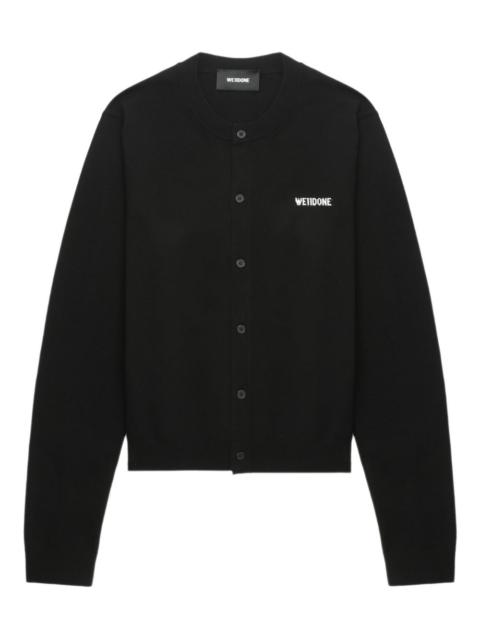 We11done logo-embroidered cardigan