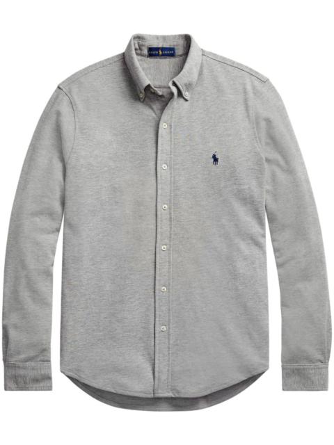 Polo Ralph Lauren logo embroidered button-down shirt