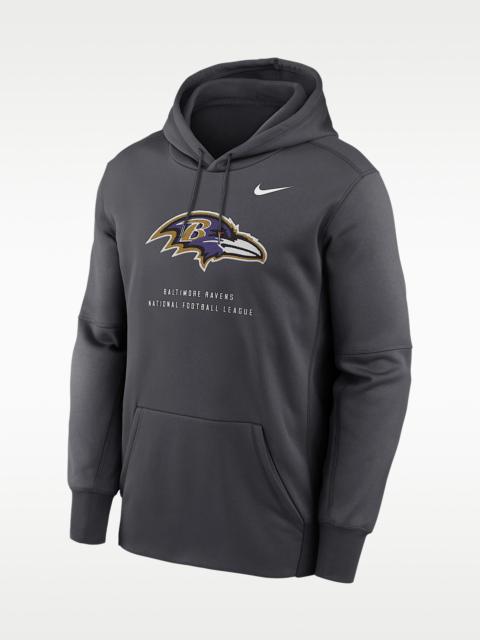 Nike Baltimore Ravens Men's Nike Therma NFL Pullover Hoodie