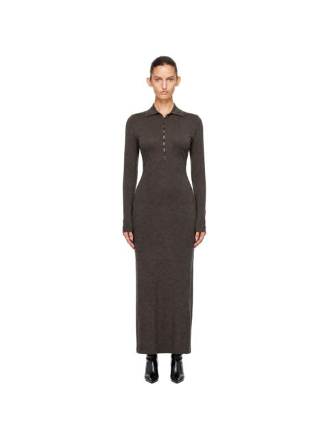 JACQUEMUS Brown 'The Merino Polo' Maxi Dress