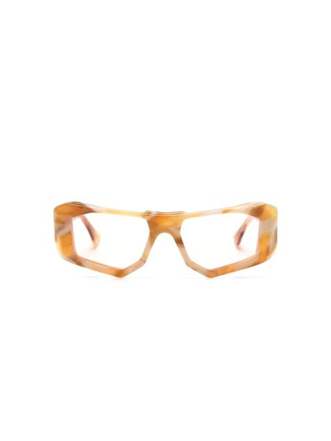Kuboraum F6 geometric-frame glasses