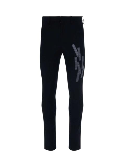 doublet Stretching Tape Trousers in Black