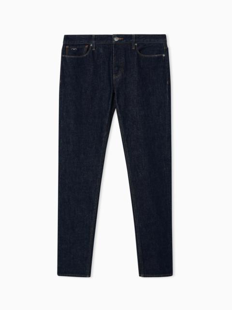 EMPORIO ARMANI J75 slim-fit rinse-wash denim jeans