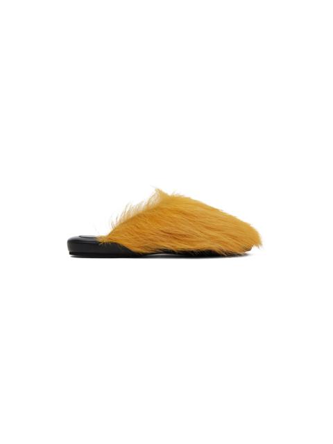 Marni Yellow Fussbett Sabot Slippers