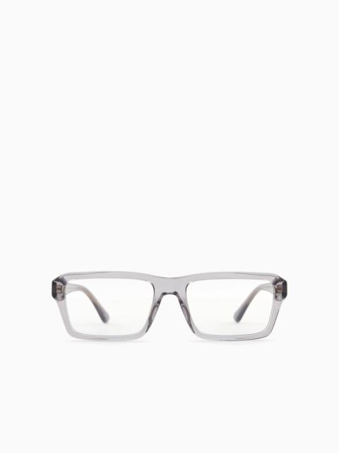 Men’s rectangular glasses Asian fit